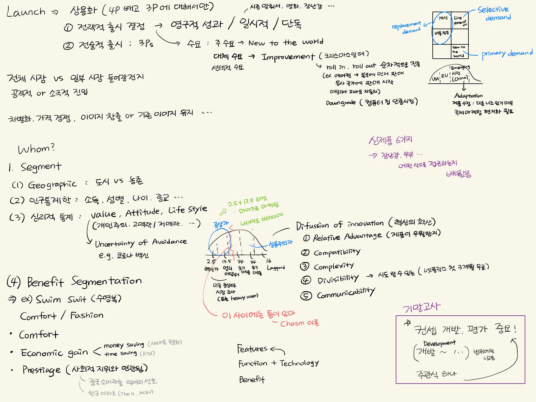 Launch strategy and diffusion of innovation (full page, in Korean)